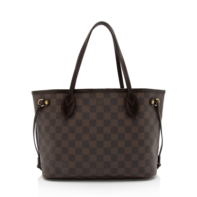 100% Authentic Louis Vuitton Neverfull Damier Ebene Wristlet Pouch/Clutch  Bag