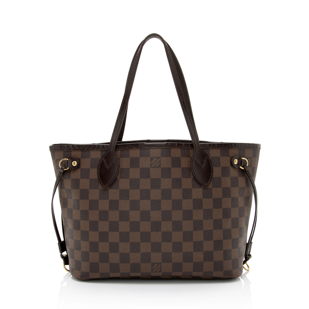 Louis Vuitton Damier Ebene Neverfull PM Tote (SHF-Q327eN) – LuxeDH