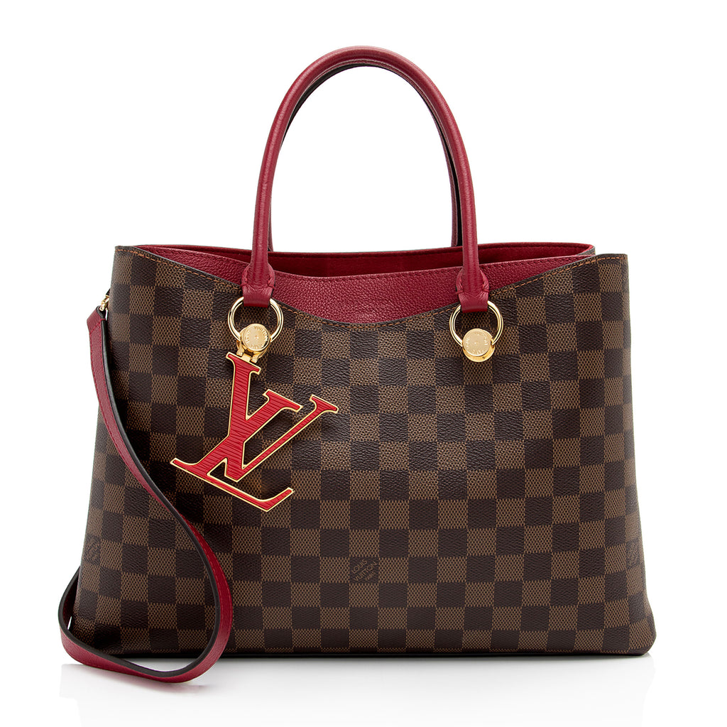 Louis Vuitton Damier Ebene Riverside Tote (SHF-VhMAnM)