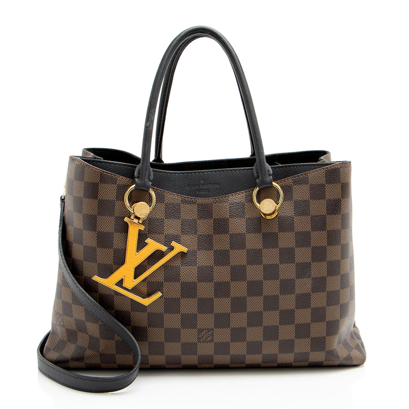 Louis Vuitton Damier Ebene Riverside Tote (SHF-YGzoRW)