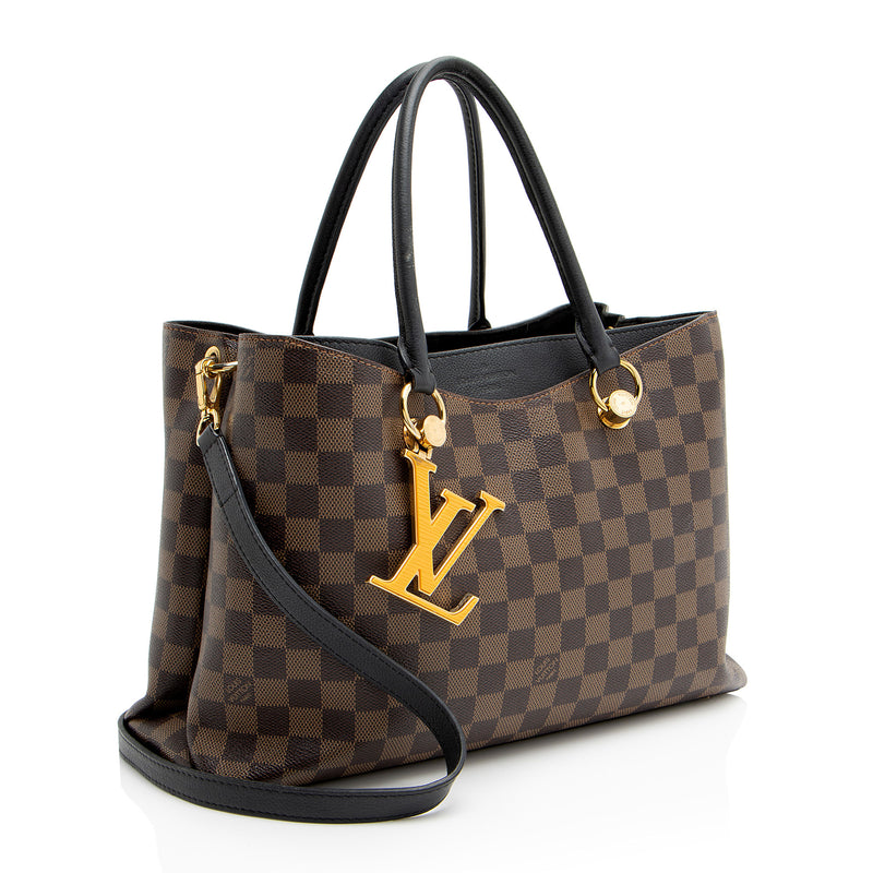 Louis Vuitton Damier Ebene Riverside Tote (SHF-YGzoRW)