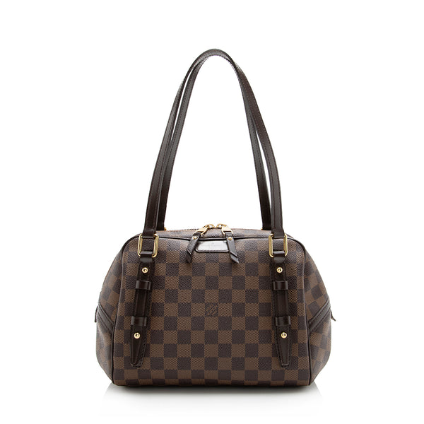 Louis Vuitton Damier Ebene Rivington PM Satchel (SHF-16336)