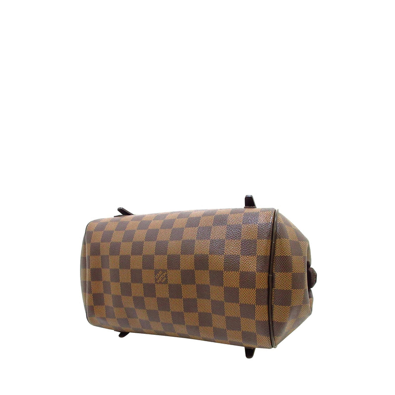 Louis Vuitton Damier Rivington Shoulder Bag PM Brown Leather