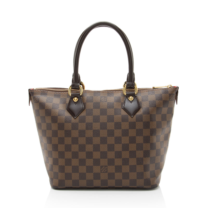 Louis Vuitton Damier Ebene Saleya PM Tote (SHF-oMBtvC)