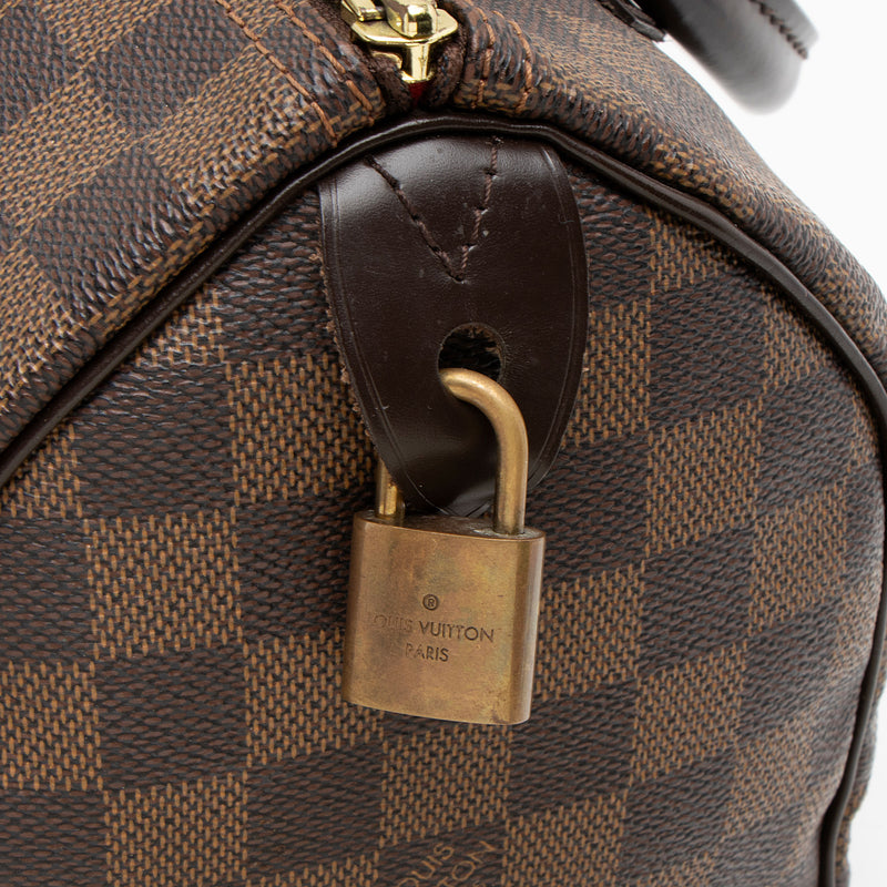 Louis Vuitton Damier Ebene Speedy 25 Satchel (SHF-VMw0ml)