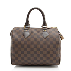 Louis Vuitton Damier Ebene Speedy 25 Satchel (SHF-VMw0ml)