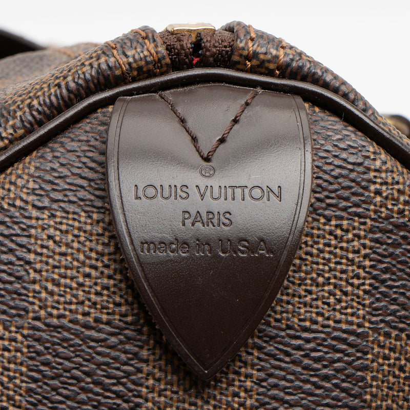 Louis Vuitton Damier Ebene Speedy 25 Satchel (SHF-VMw0ml)