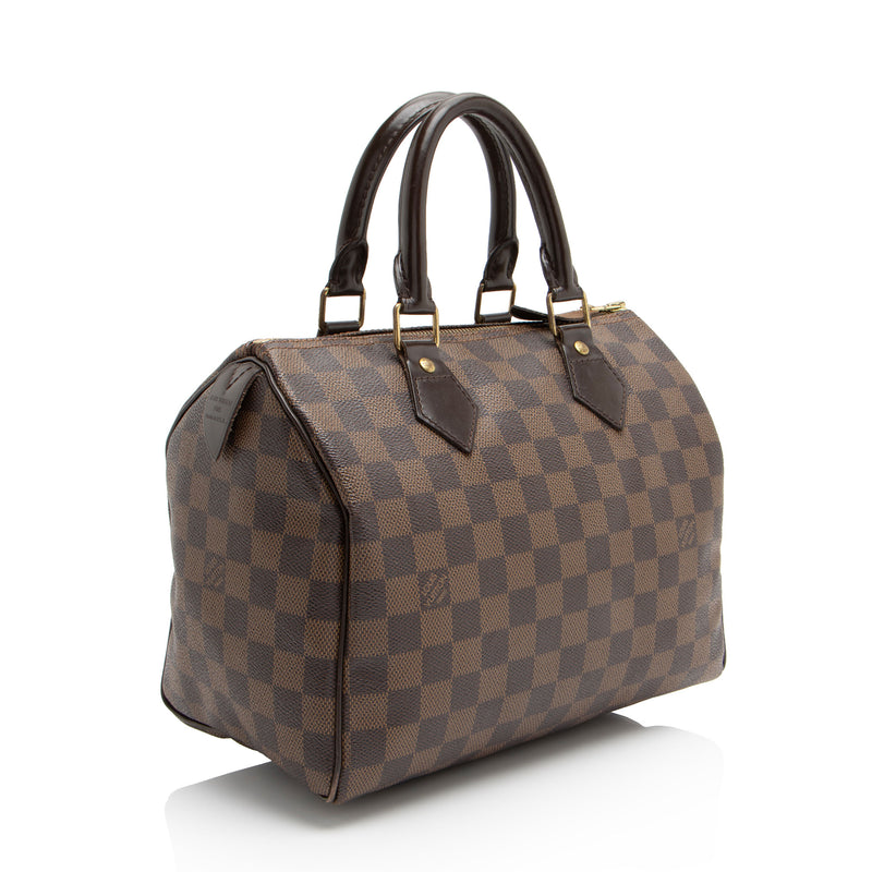 Louis Vuitton Damier Ebene Speedy 25 Satchel (SHF-VMw0ml)