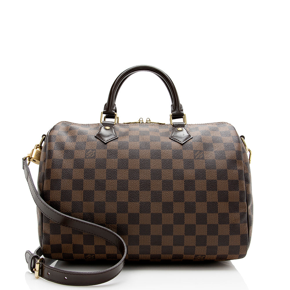 Speedy bandoulière handbag Louis Vuitton Black in Synthetic - 21438298