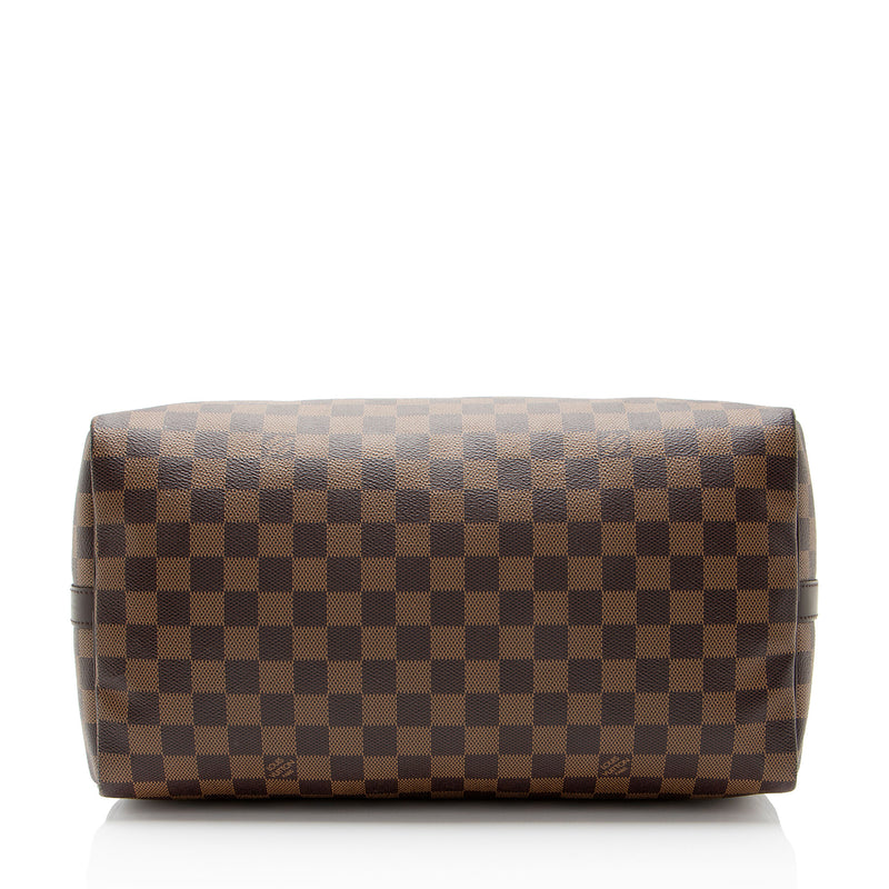 Louis Vuitton Damier Ebene Speedy Bandouliere 35 Satchel (SHF-8UjMW0)