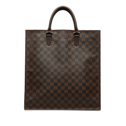 LOUIS VUITTON Damier Ebene Venice Sac-Plat Tote Bag