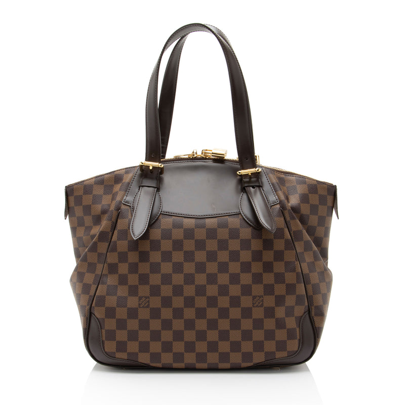 Louis Vuitton Damier Ebene Verona GM Shoulder Bag (SHF-Ug4MbX)