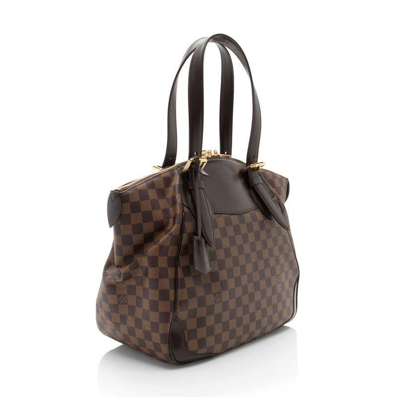 Louis Vuitton Damier Ebene Verona GM Shoulder Bag (SHF-Ug4MbX)