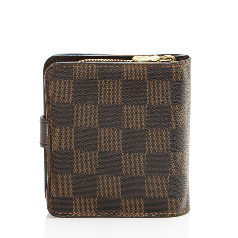 Louis Vuitton Damier Ebene Zipped Compact Wallet (SHF-aDlVQU)