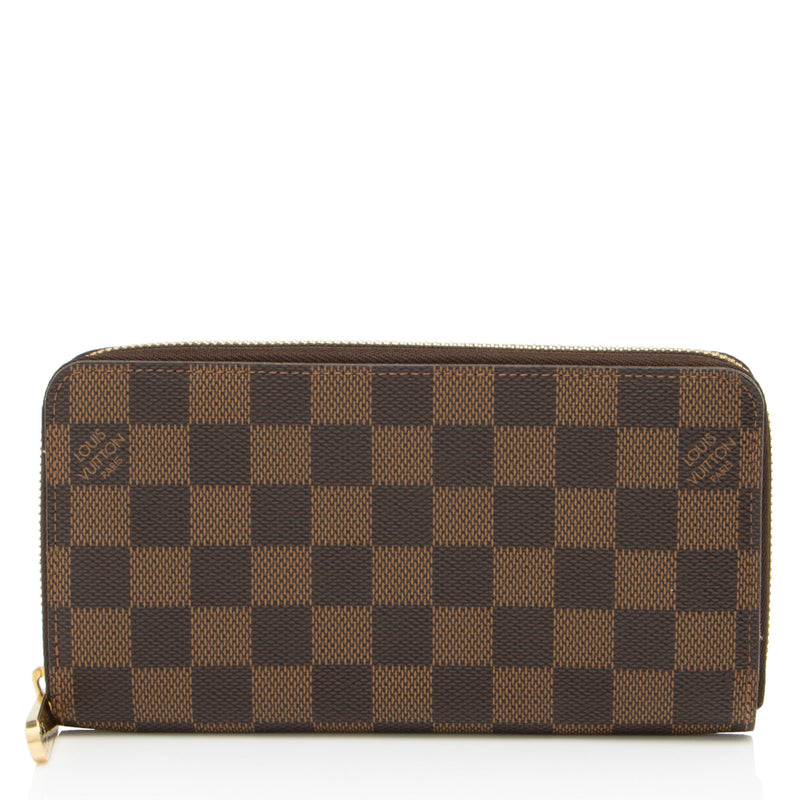 Louis Vuitton Damier Ebene Zippy Wallet (SHF-31Ji48)