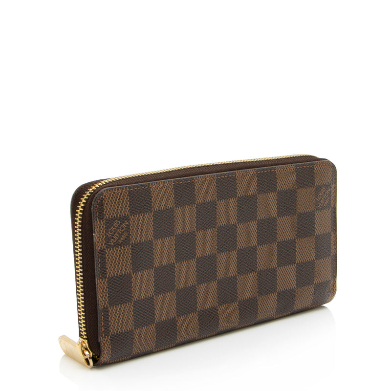 Louis Vuitton Damier Ebene Zippy Wallet (SHF-31Ji48)