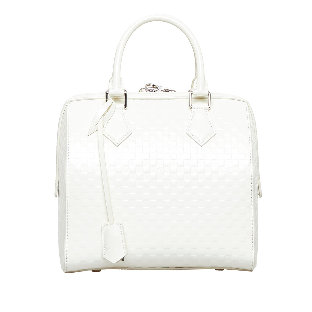 Louis Vuitton Vintage - Damier Facette Speedy Cube PM Bag - White