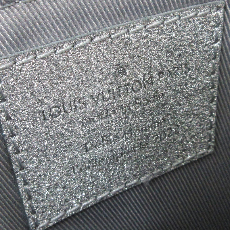 Louis Vuitton Virgil Abloh Silver Glitter Damier Leather Keepall
