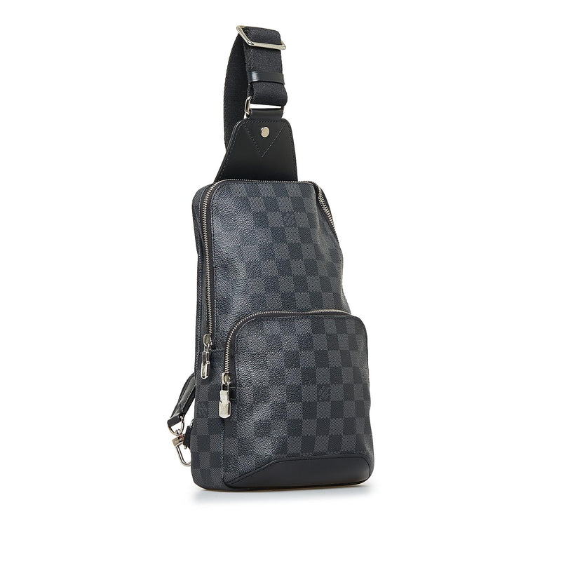 LOUIS VUITTON Avenue Sling Damier Graphite Backpack Grey