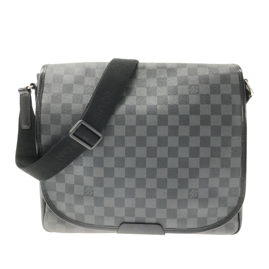 Mens Louis Vuitton Damier Graphite Daniel MM Satchel Bag