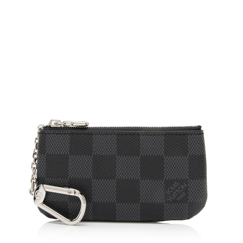 Louis Vuitton key pouch white checkered great