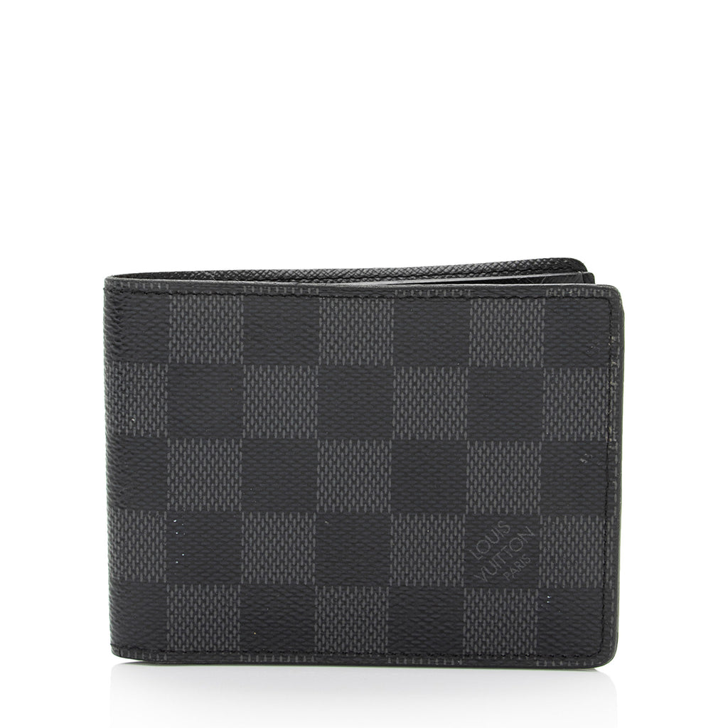 Louis Vuitton Damier Graphite Unisex Folding Wallet