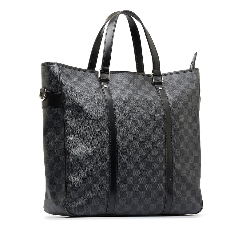 Louis Vuitton, Bags, Louis Vuitton Tadao Handbag Damier Graphite Mm Black