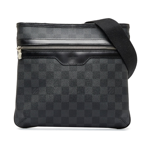 $1800 Louis Vuitton Avenue Sling Bag Damier Graphite Canvas