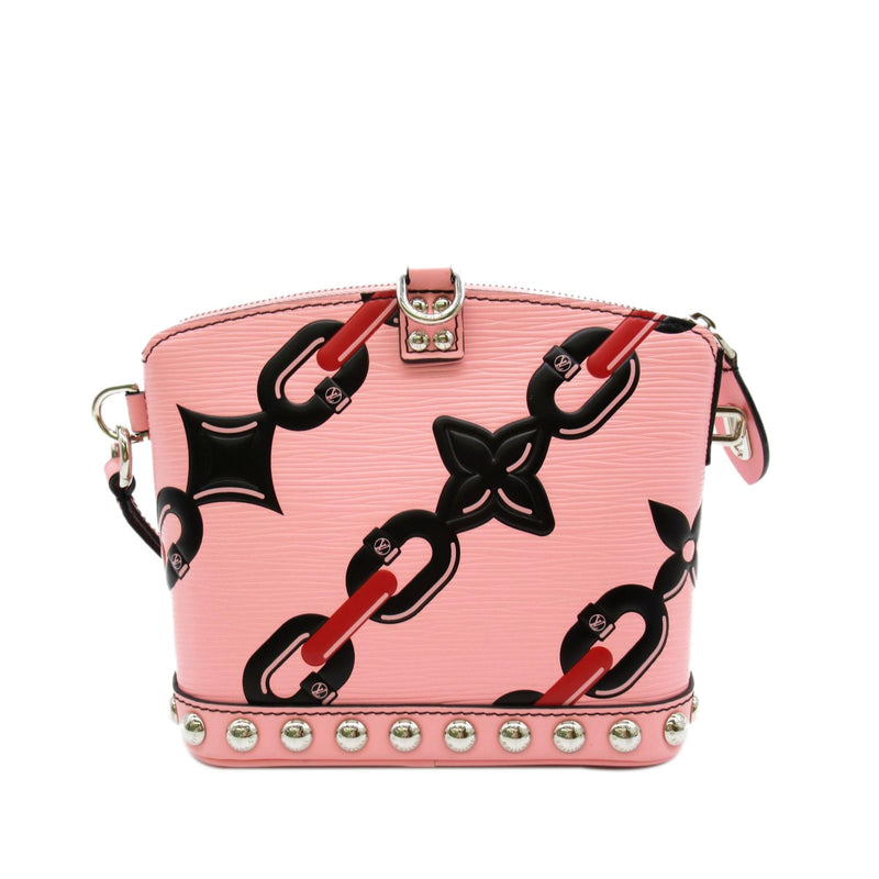 Louis Vuitton - Authenticated Pochette Accessoire Handbag - Leather Pink Floral for Women, Very Good Condition