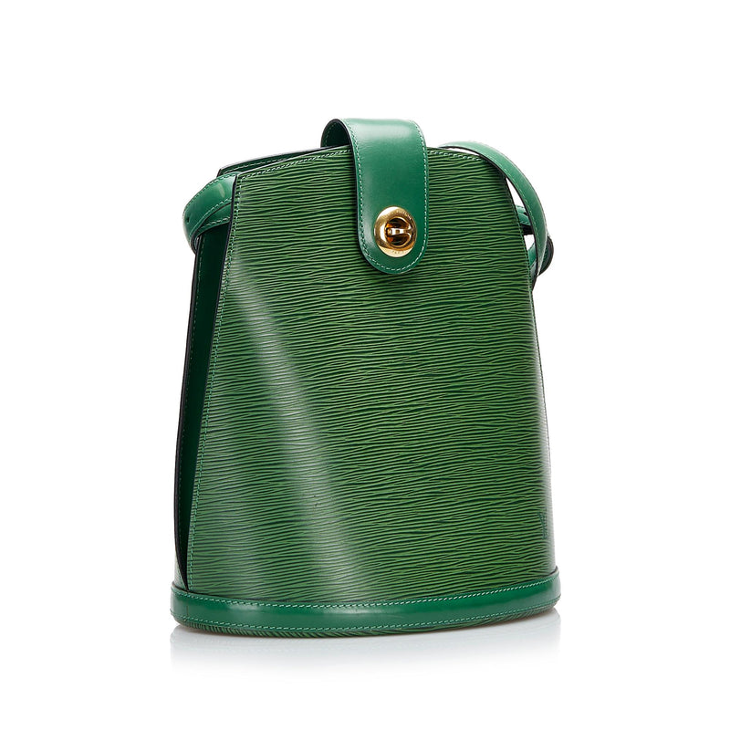 Green Louis Vuitton Epi Cluny Shoulder Bag