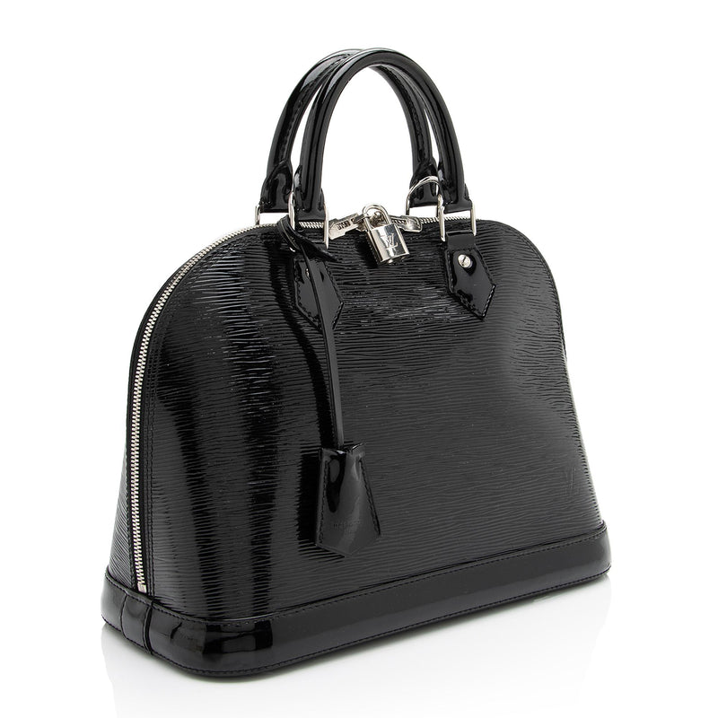 Louis Vuitton, Bags, Louis Vuitton Alma Handbag Electric Epi Leather Pm  Black