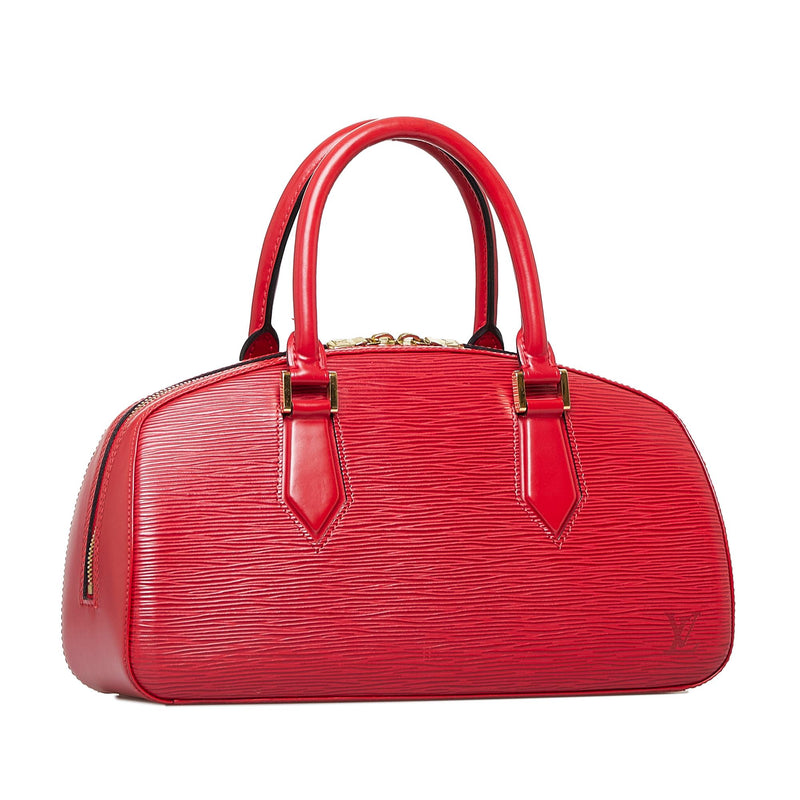 Used Louis Vuitton Monceau Epi Red/Leather/Red Bag