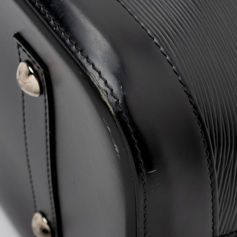 Louis Vuitton Black Patent Epi Leather Large Model Alma Bag at