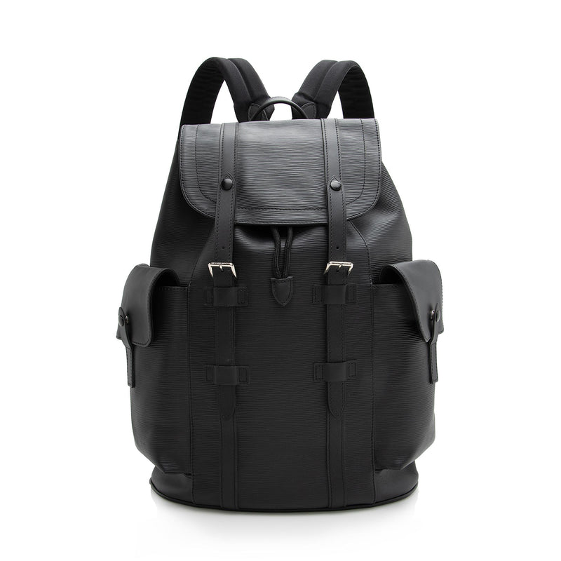 Louis Vuitton Epi Christopher Messenger Bag Black with Box Authentic  Excellent
