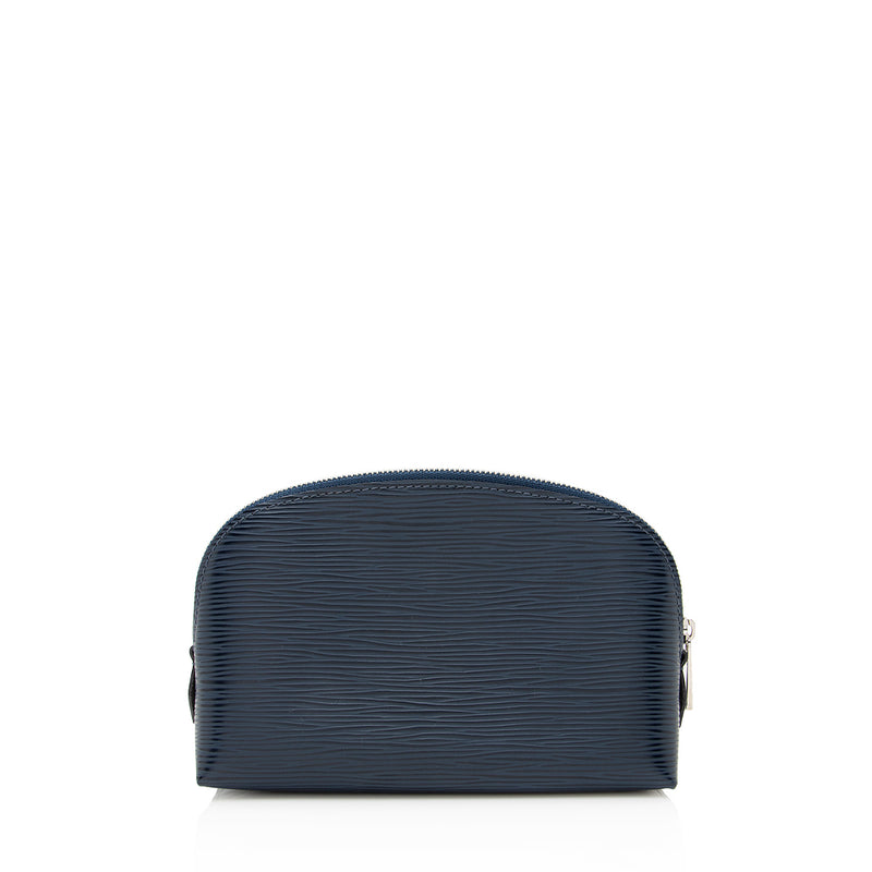 Louis Vuitton Cosmetic Pouch Blue Leather Epi in 2023