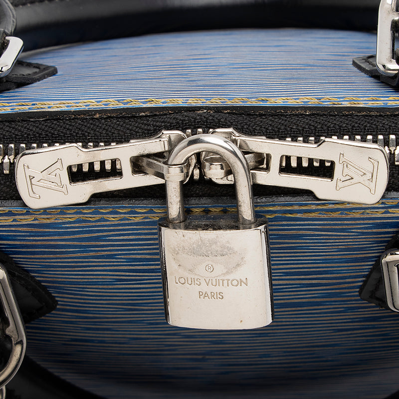 Louis Vuitton Denim Epi Alma BB Silver Tone Hardware Available For  Immediate Sale At Sotheby's