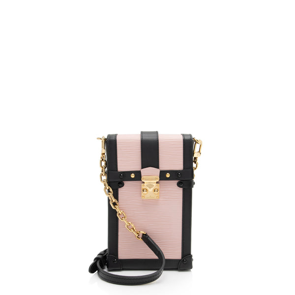 Louis Vuitton Epi Leather Pochette Trunk Vertical Shoulder Bag (SHF-e2VtIm)