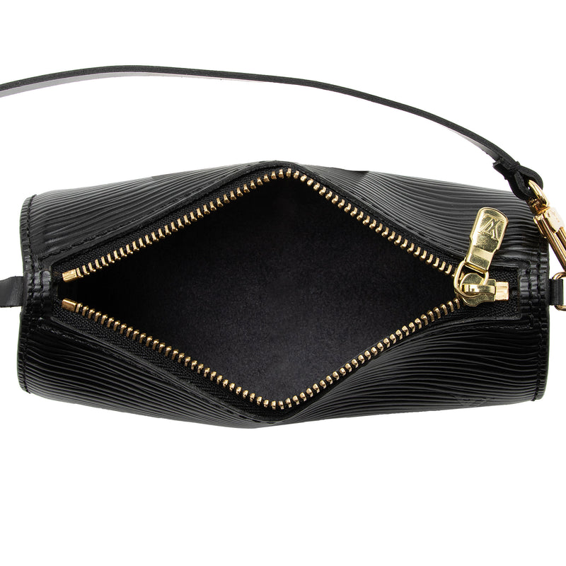 Louis Vuitton // Epi Leather Mini Papillon Pochette Bag // Black