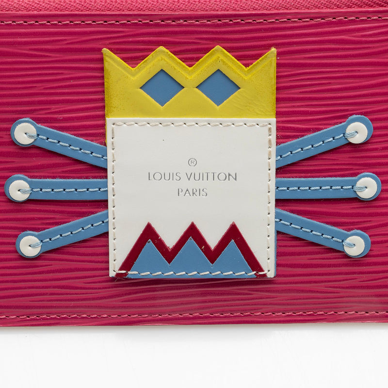 Louis Vuitton Epi Leather Tribal Mask Key Pouch, Louis Vuitton  Small_Leather_Goods