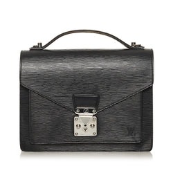 Louis Vuitton Monceau Epi Black Shoulder / Crossbody Bag for Sale