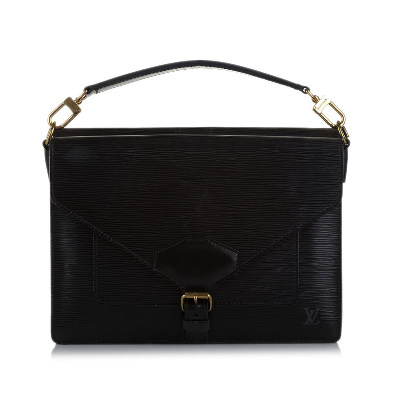 VERIFIED Louis Vuitton Monogram Biface Satchel Bag 