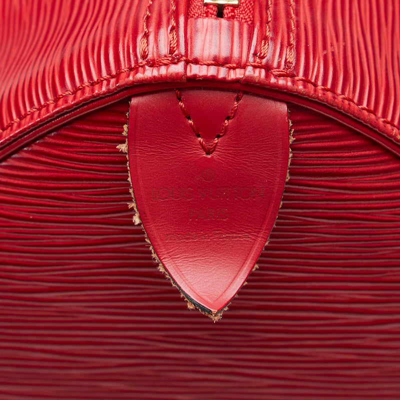 Louis Vuitton EPI Speedy 35 Castillan Red