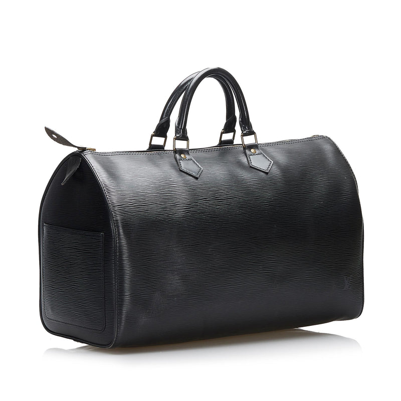 Louis Vuitton Louis Vuitton Speedy 40 Black Epi Leather Handbag