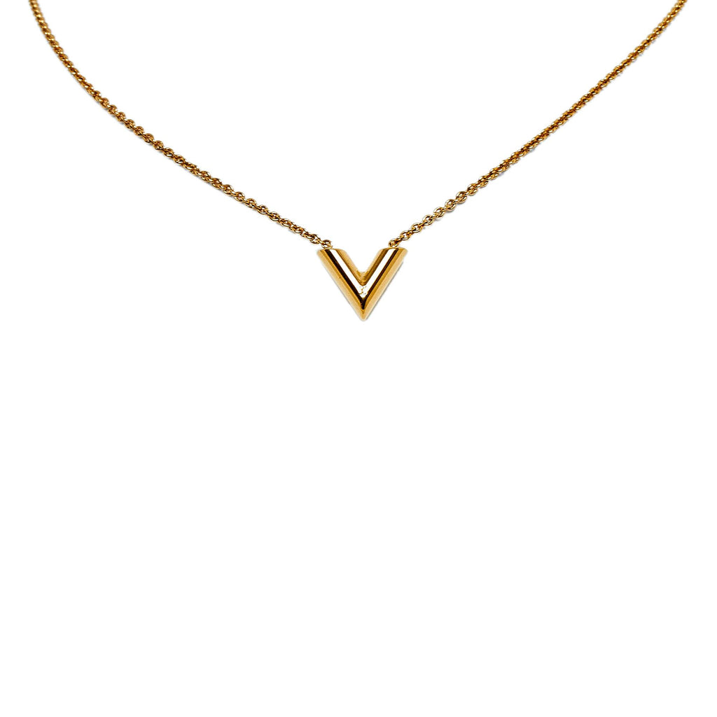 Essential v necklace Louis Vuitton Gold in Metal  24660368
