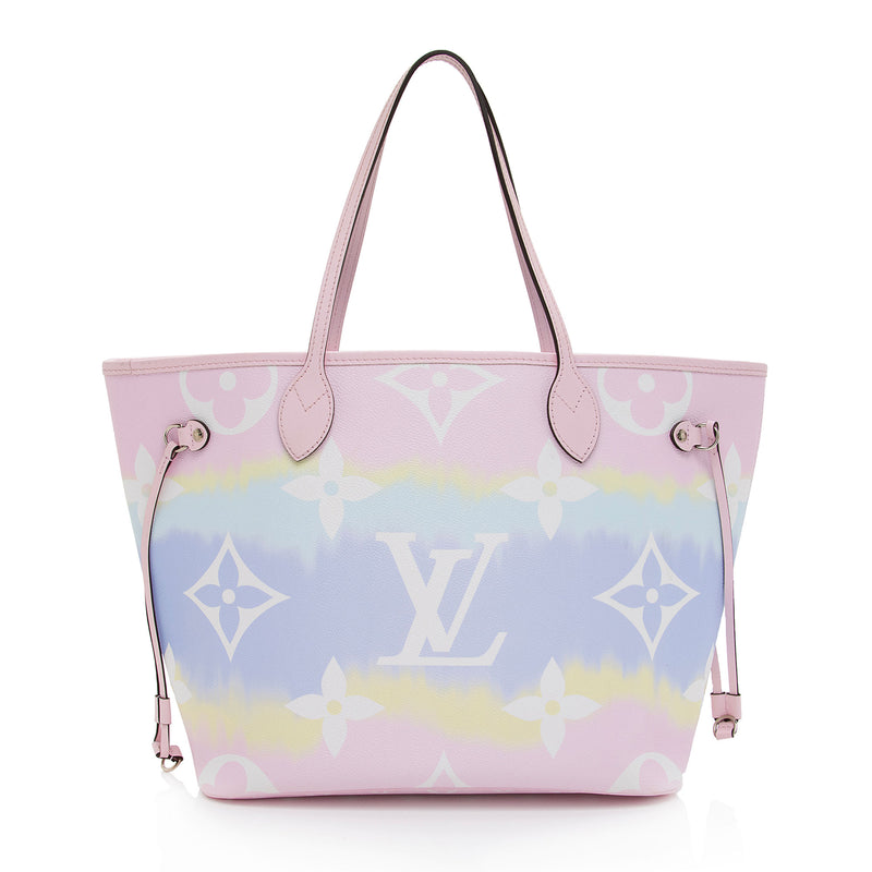 Louis Vuitton Neverfull LV Escale MM Pastel in Coated Canvas