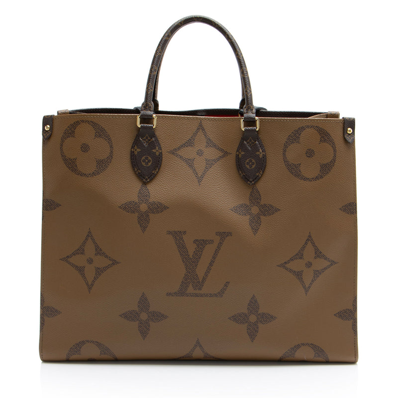 Louis Vuitton Giant Monogram Canvas Onthego GM Tote (SHF-4ApHXW)