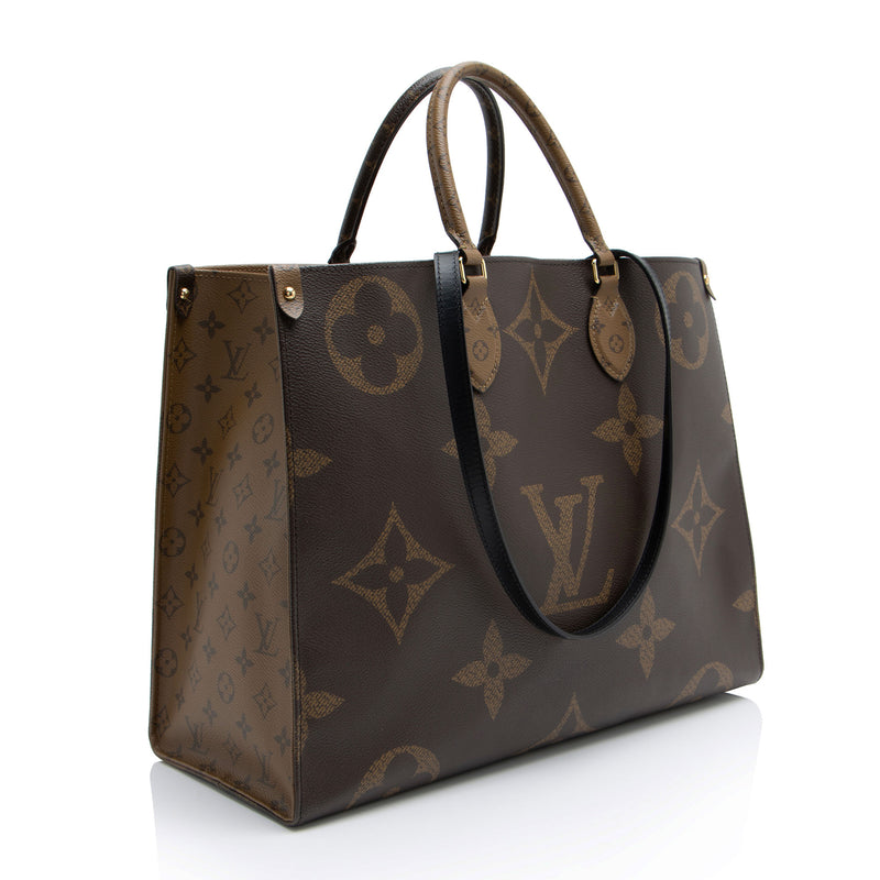 Louis Vuitton Giant Monogram Canvas Onthego GM Tote (SHF-4ApHXW)