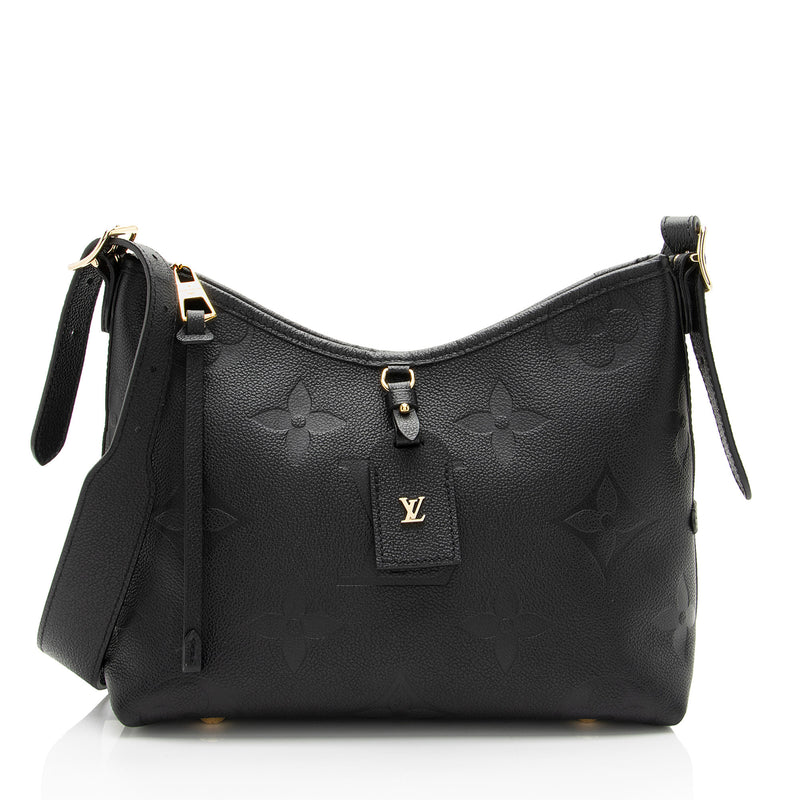 Louis Vuitton Giant Monogram Empreinte CarryAll PM Shoulder Bag (SHF-pqZT2c)