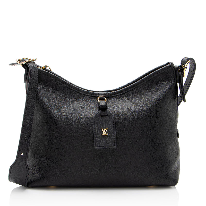 Louis Vuitton Giant Monogram Empreinte CarryAll PM Shoulder Bag (SHF-TbRyyH)