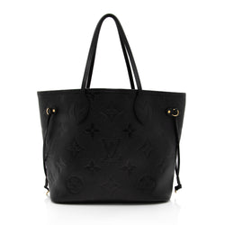 Louis Vuitton Giant Monogram Empreinte Neverfull MM Tote (SHF-gigHPZ)